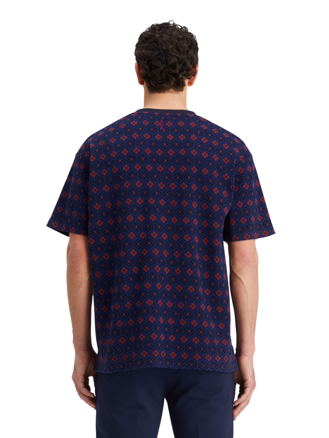 RELAXED FIT JACQUARD T-SHIRT