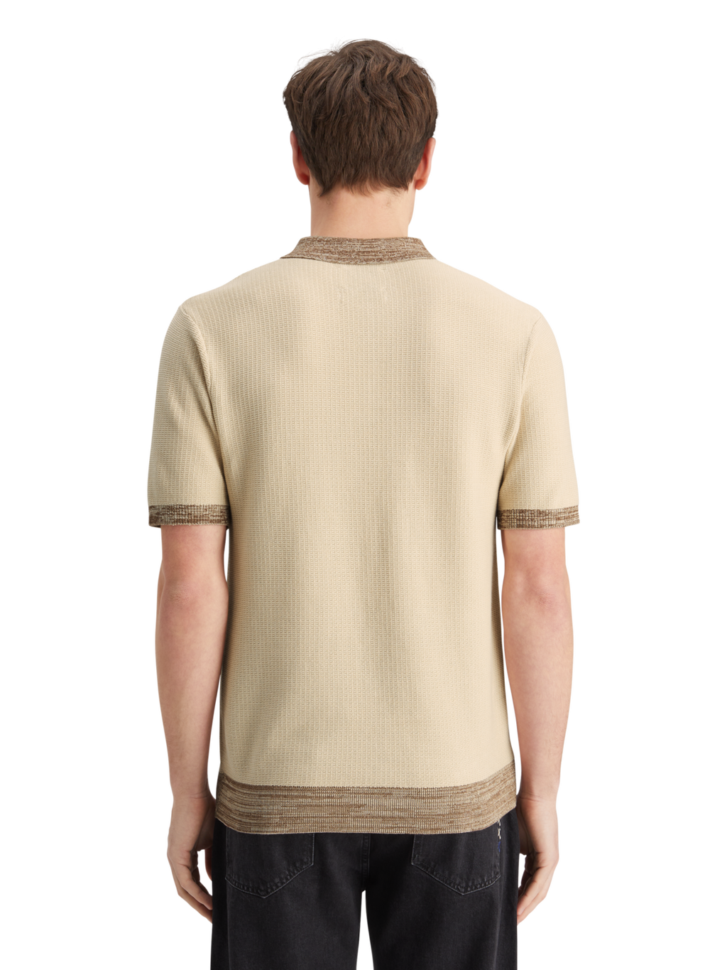 STRUCTURE KNITTED POLO