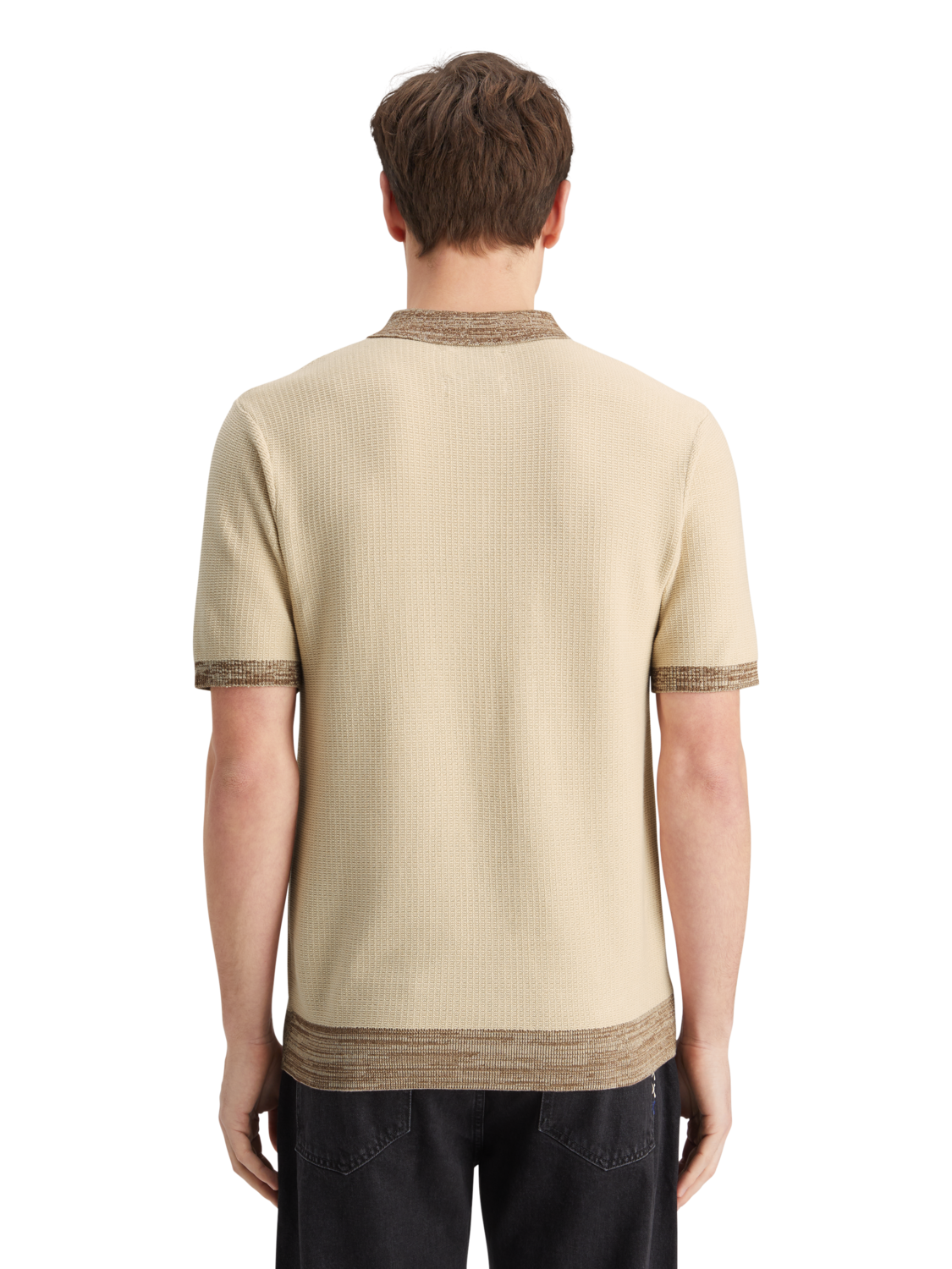 STRUCTURE KNITTED POLO