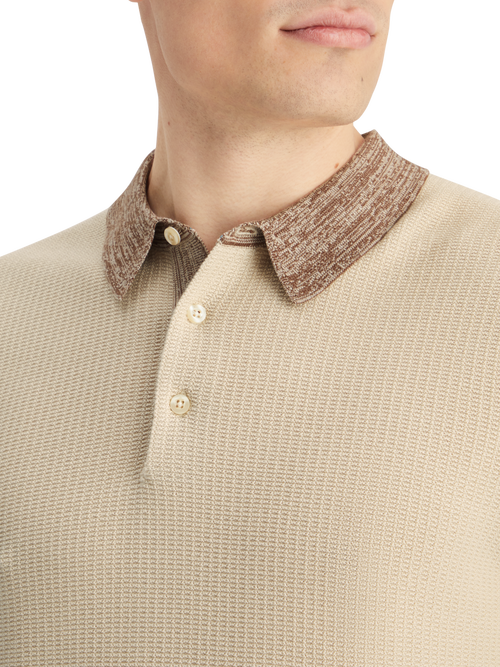 STRUCTURE KNITTED POLO