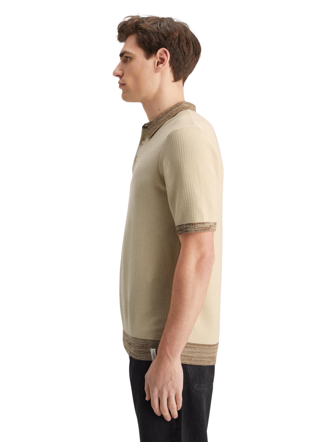 STRUCTURE KNITTED POLO