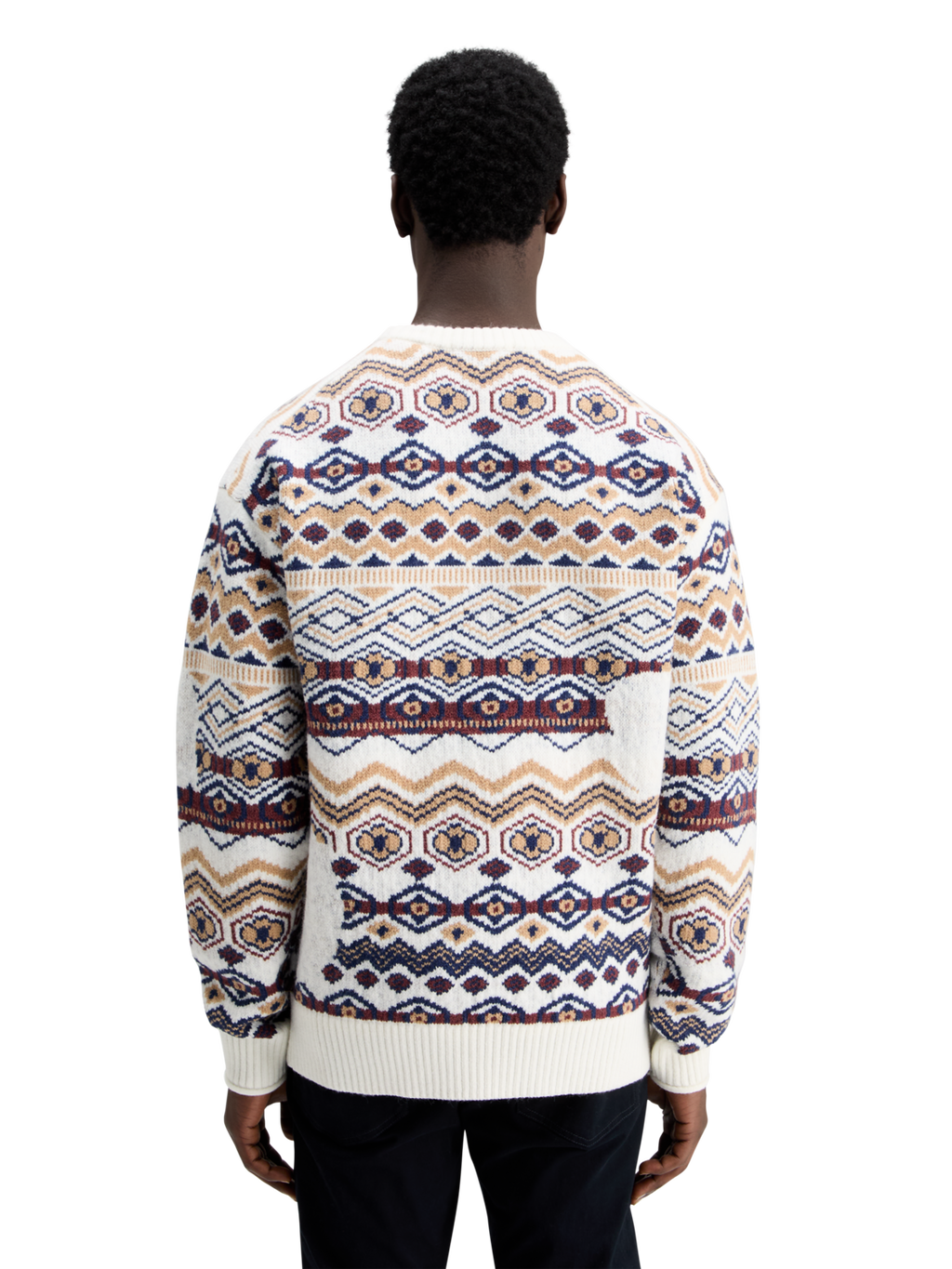 DROPPED SHOULDER JACQUARD ALL OVER