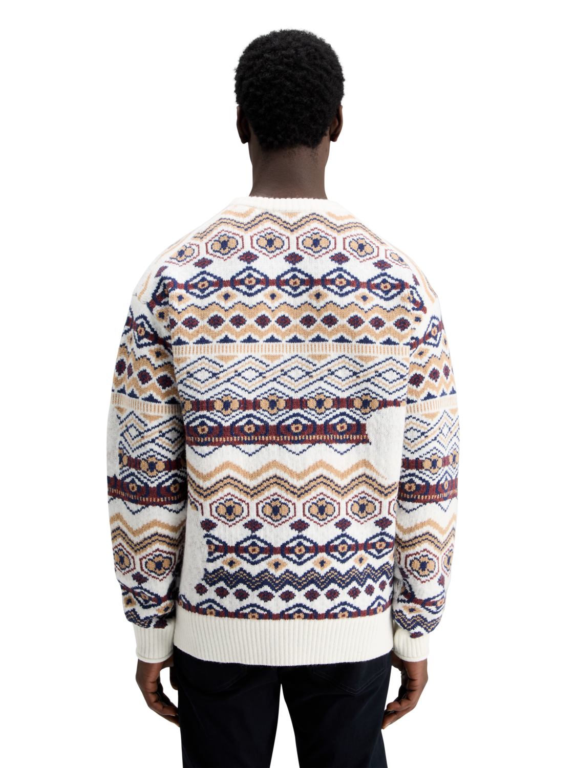 DROPPED SHOULDER JACQUARD ALL OVER