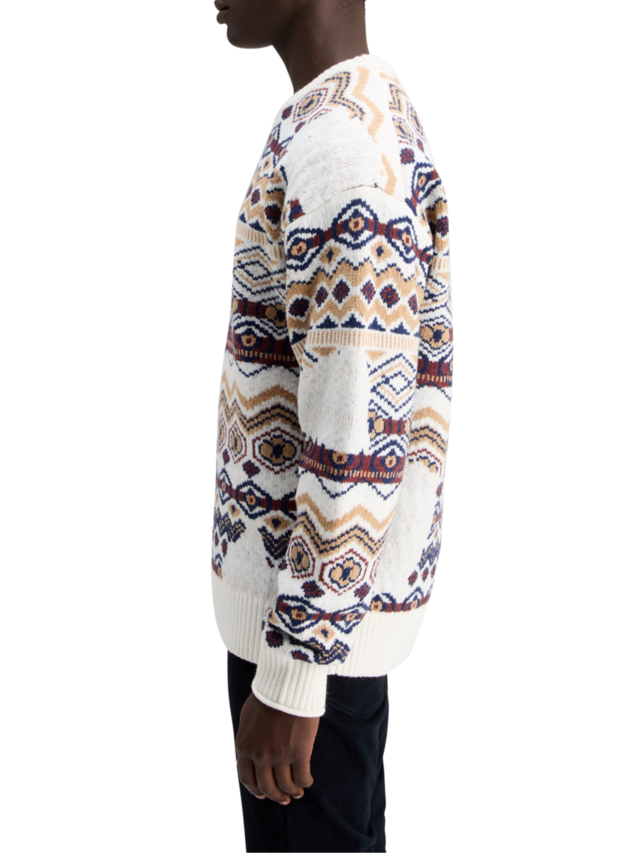DROPPED SHOULDER JACQUARD ALL OVER