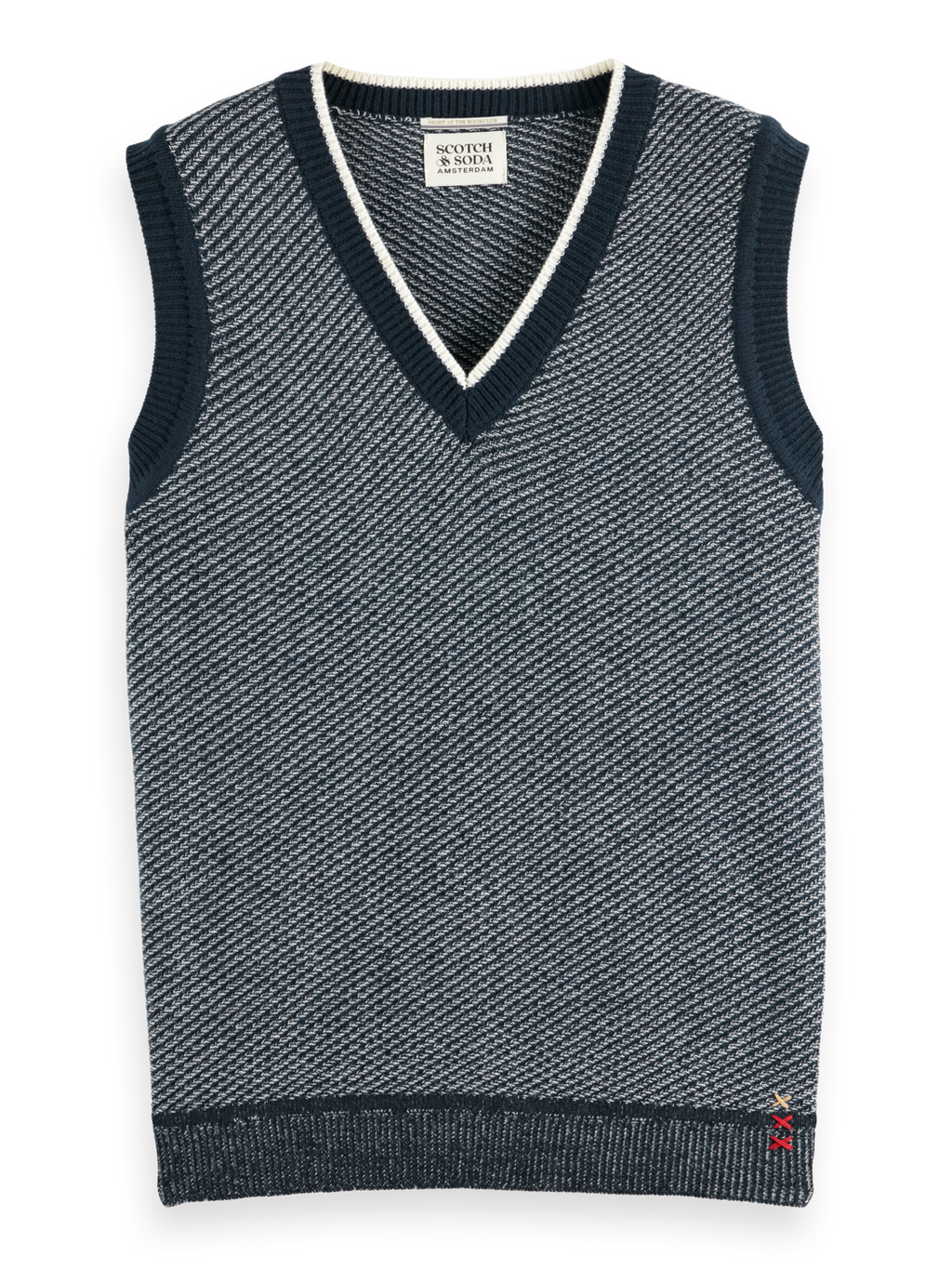 V-NECK VEST SPECIAL STITCH