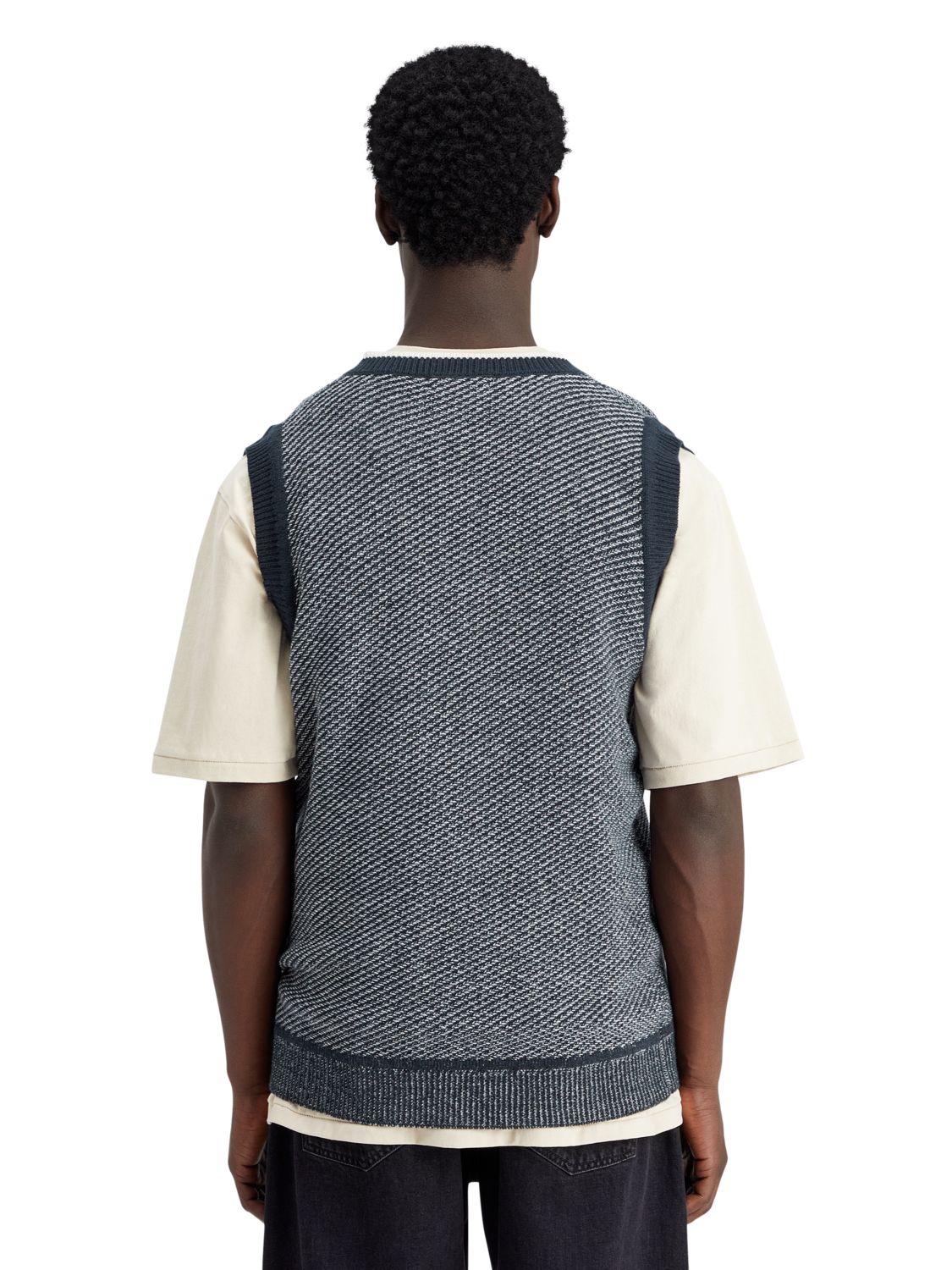 V-NECK VEST SPECIAL STITCH