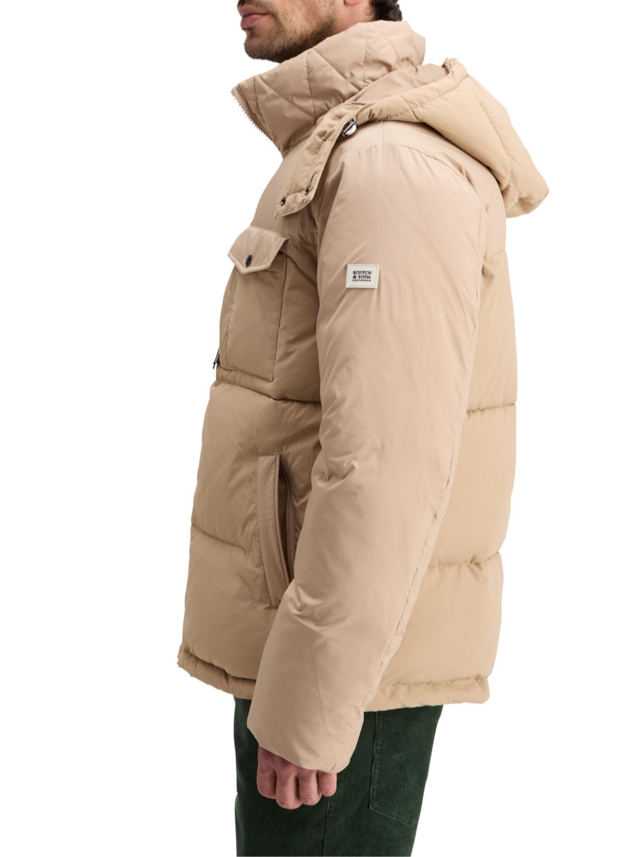 HOODED PUFFER JACKET