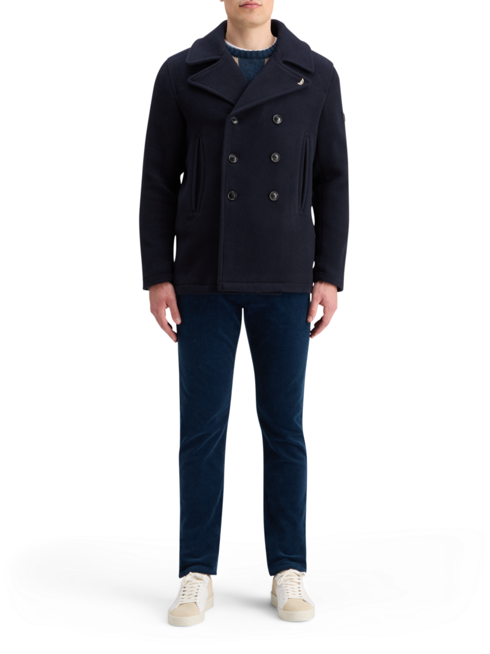 WOOL BLEND PEACOAT