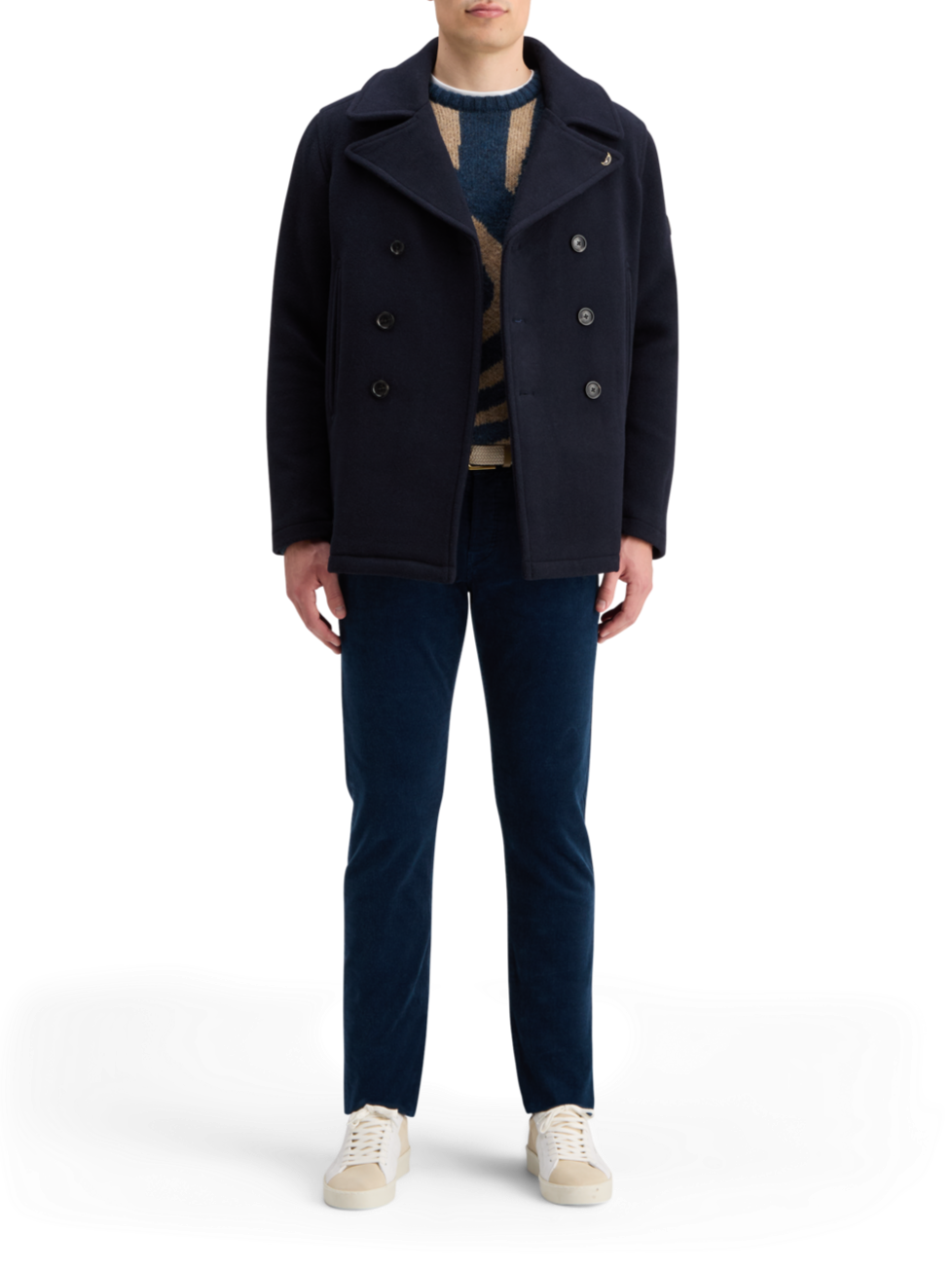 WOOL BLEND PEACOAT