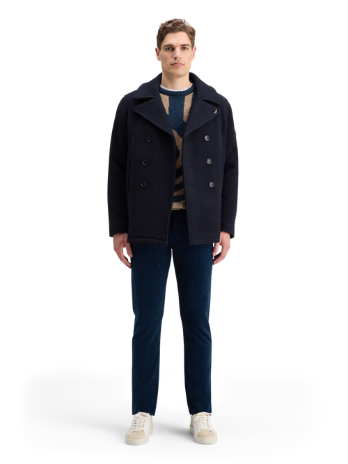 WOOL BLEND PEACOAT