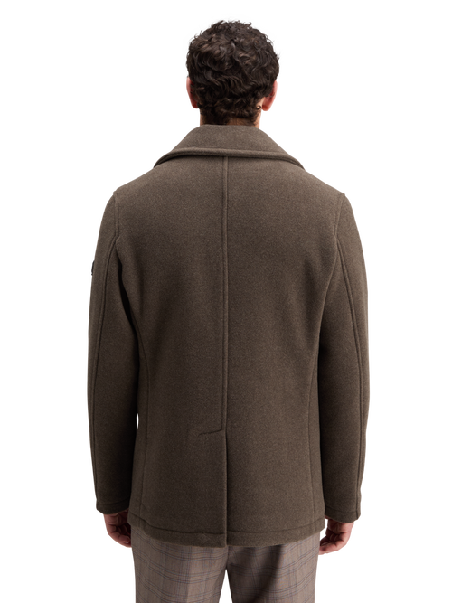 WOOL BLEND PEACOAT