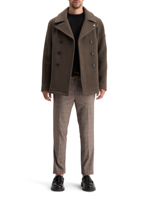WOOL BLEND PEACOAT