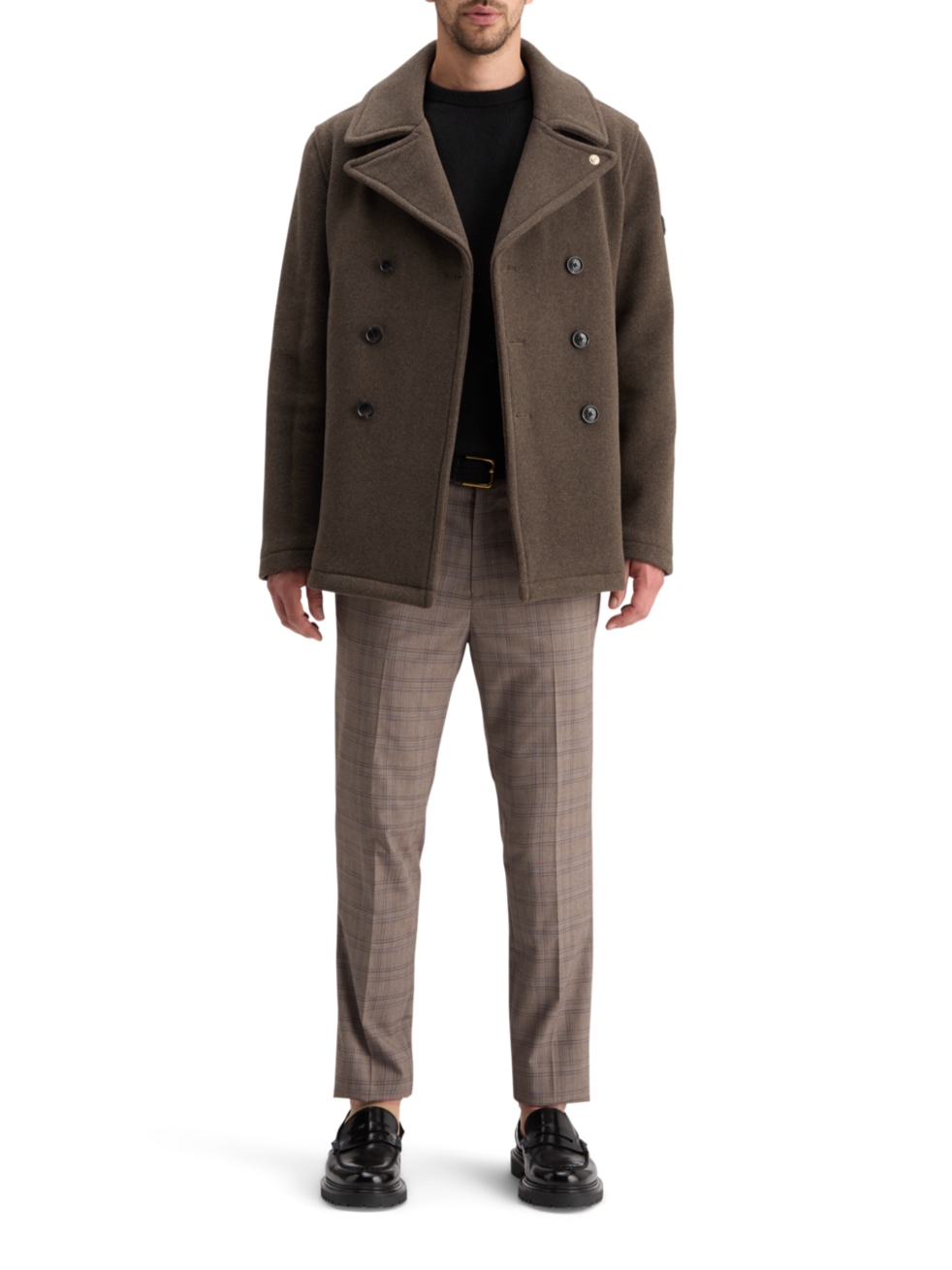 WOOL BLEND PEACOAT