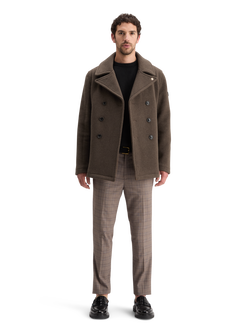 WOOL BLEND PEACOAT