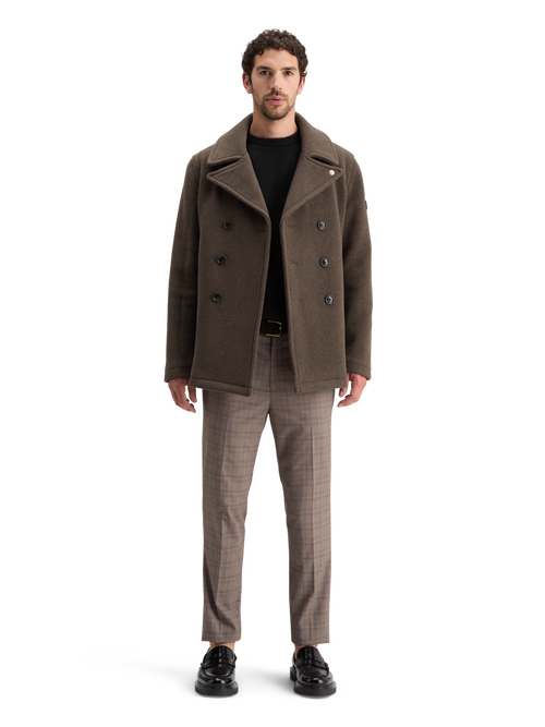 WOOL BLEND PEACOAT