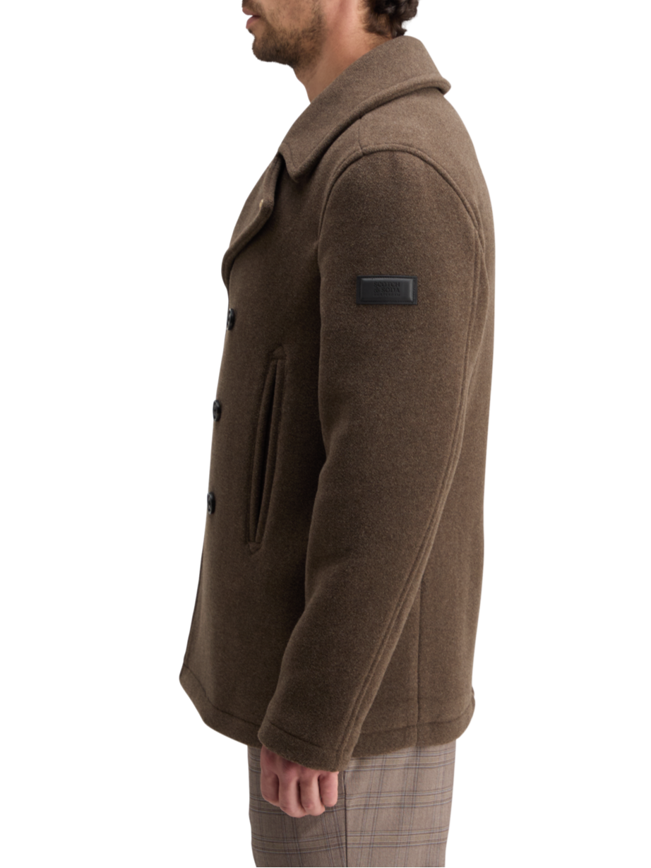 WOOL BLEND PEACOAT