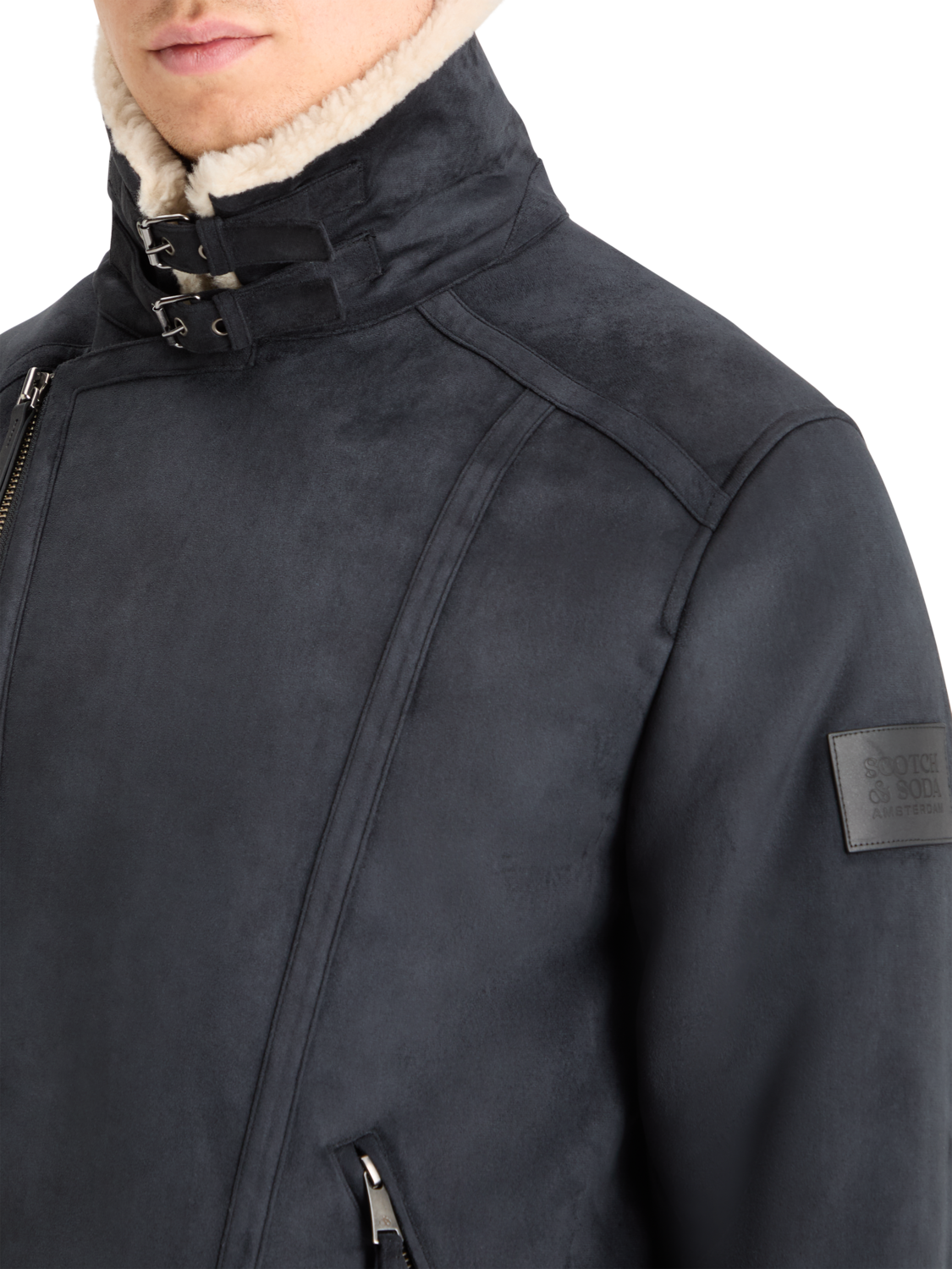 FAUX SHEERLING JACKET