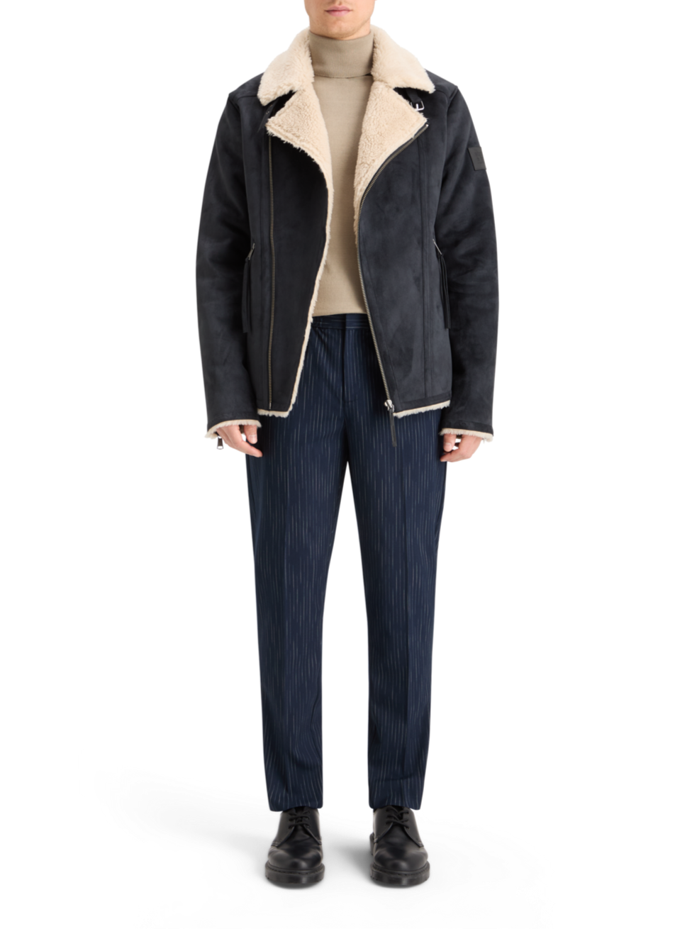 FAUX SHEERLING JACKET