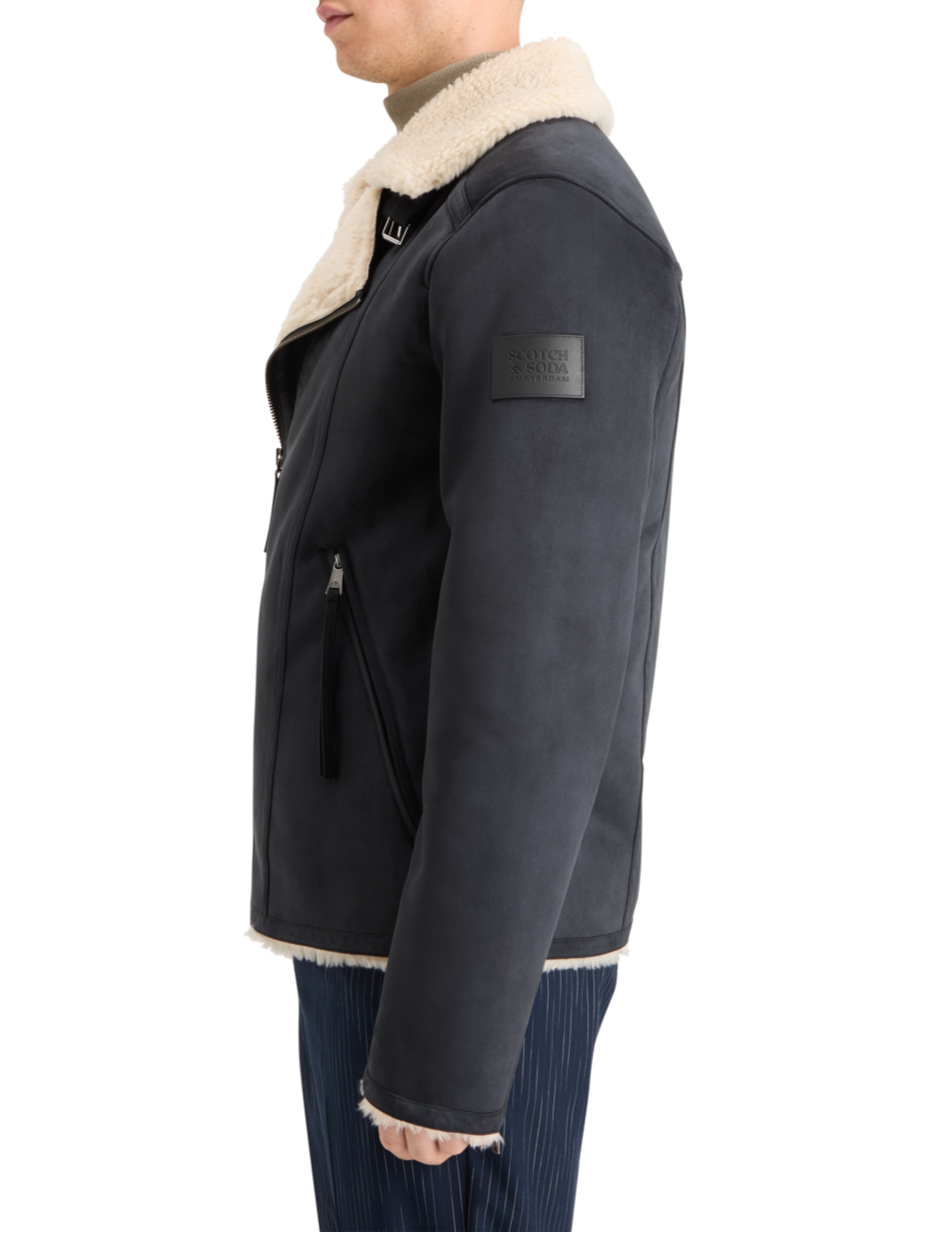 FAUX SHEERLING JACKET