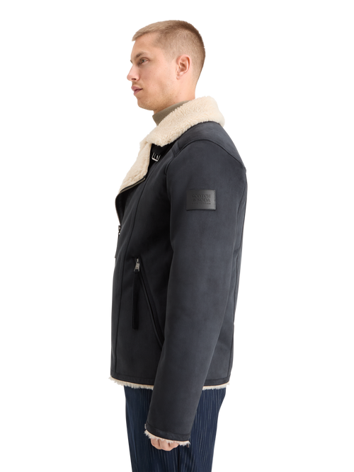 FAUX SHEERLING JACKET