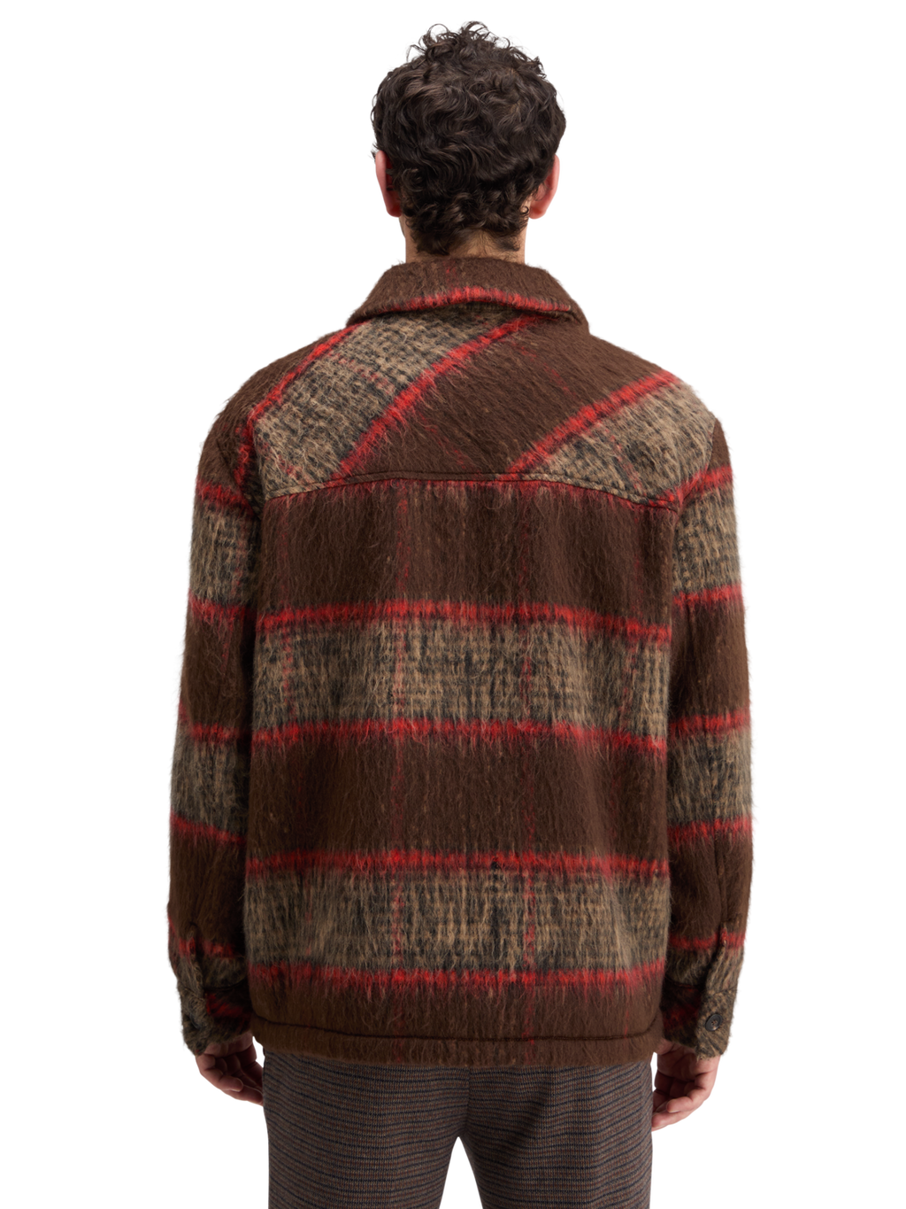 BRUSHED WOOL BLEND OVERSHIRT