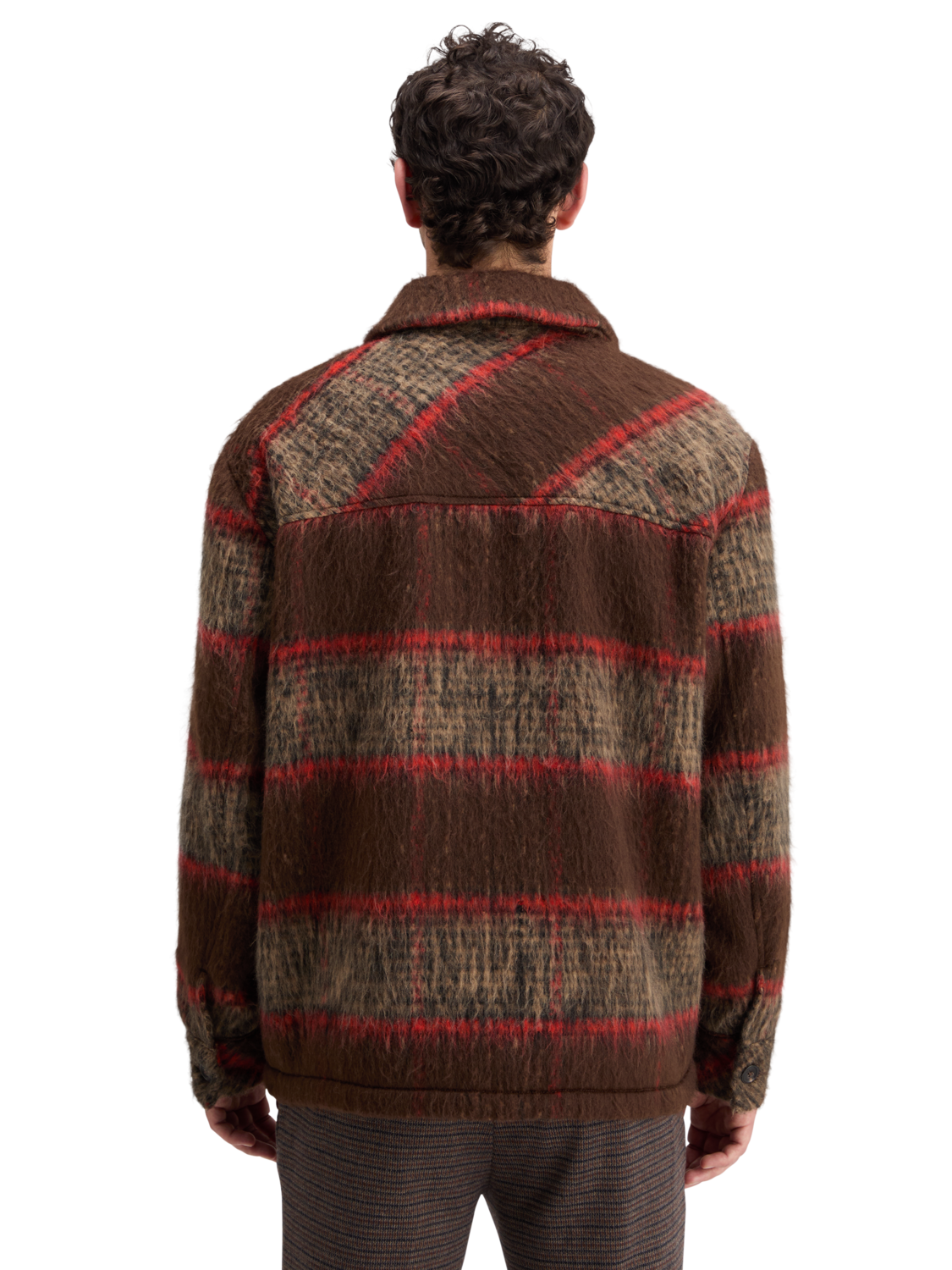 BRUSHED WOOL BLEND OVERSHIRT