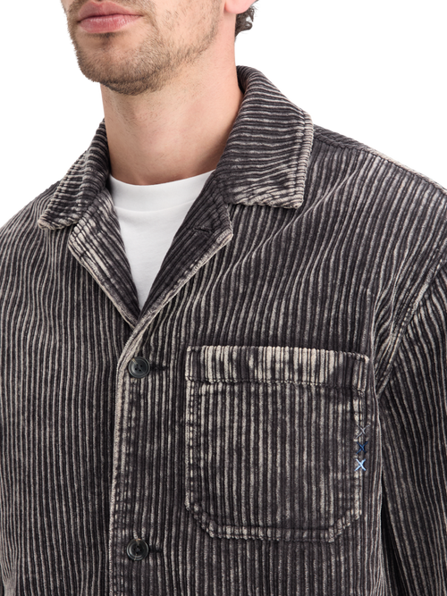 WASHED CORDUROY JACKET WITH DETACHABLE INNER GILET