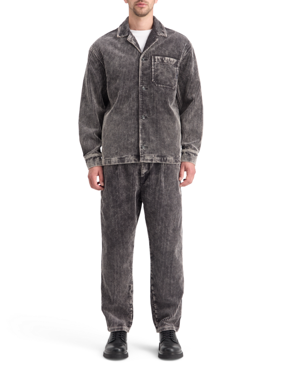 WASHED CORDUROY JACKET WITH DETACHABLE INNER GILET