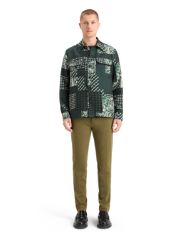 PATCHWORK JACQUARD OVERSHIRT