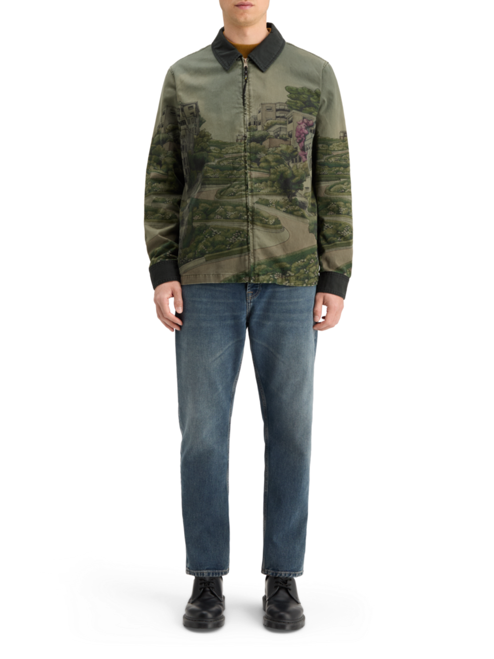 PHOTO-PRINTED TWILL COACH JACKET