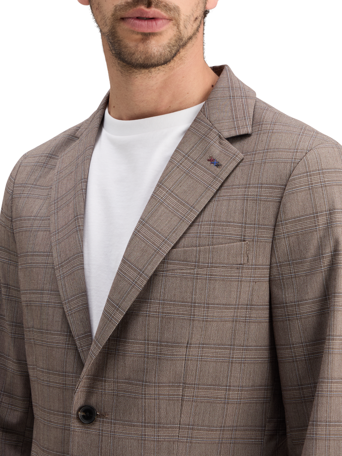 SINGLE BREASTED YARN-DYED BLAZER