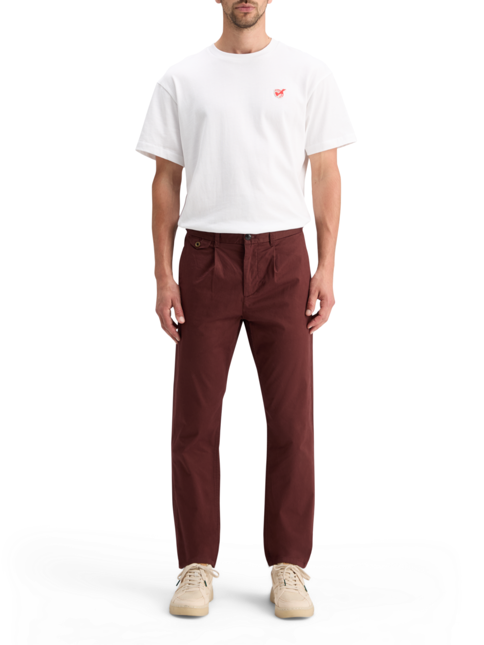 BLAKE - PLEATED SATINE CHINO