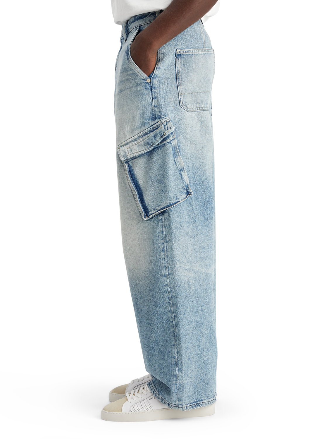 THE DAZE WIDE LEG CARGO JEANS - ROLLING ROAD