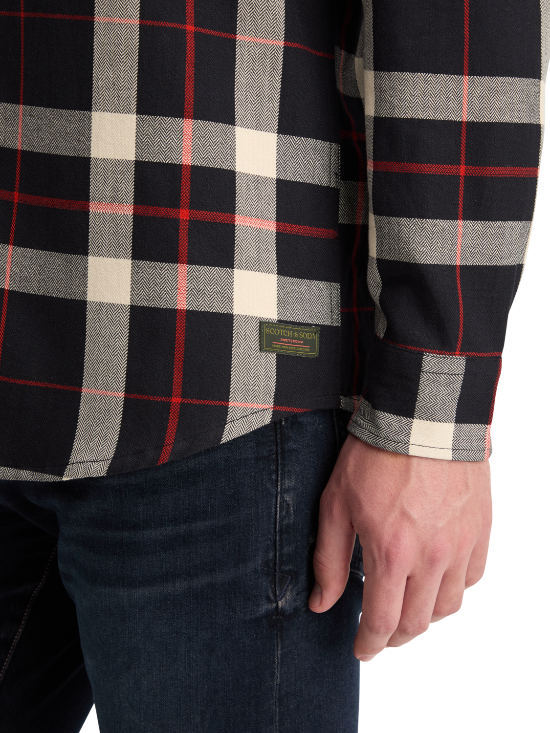 HERRINGBONE CHECK SHIRT