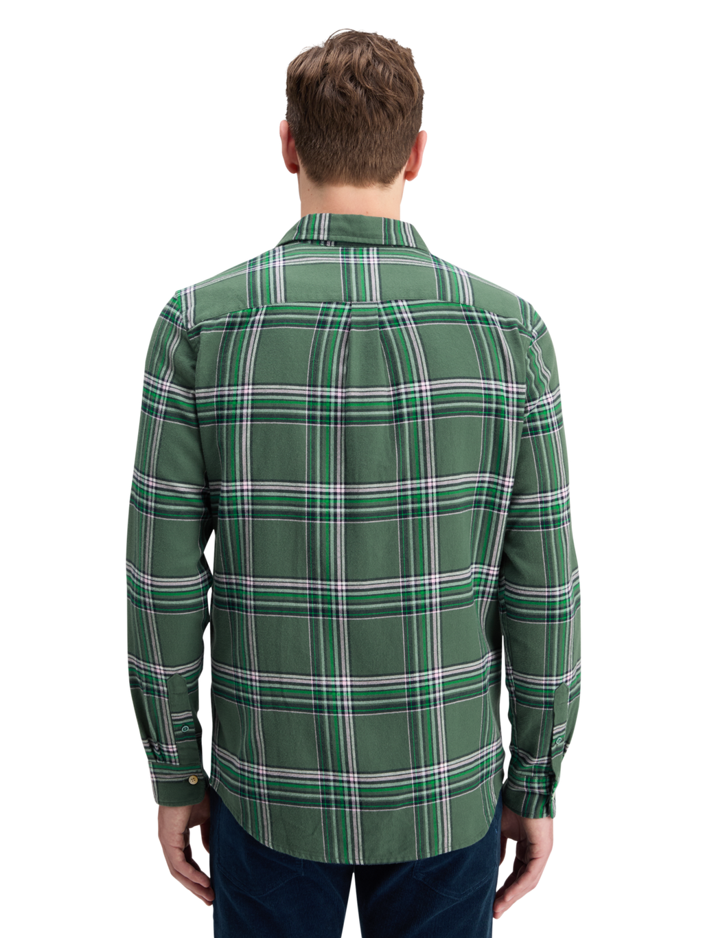 REGULAR FIT MULTICOLOURED FLANNEL CHECK SHIRT
