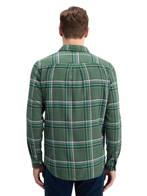 REGULAR FIT MULTICOLOURED FLANNEL CHECK SHIRT