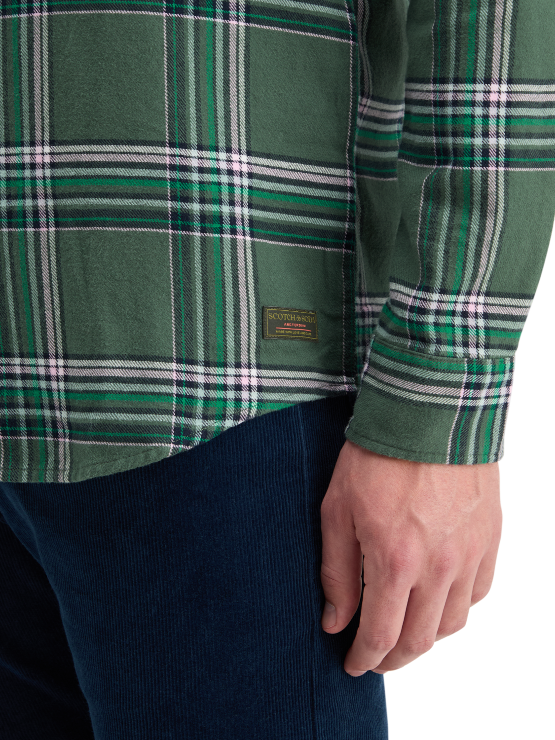 REGULAR FIT MULTICOLOURED FLANNEL CHECK SHIRT