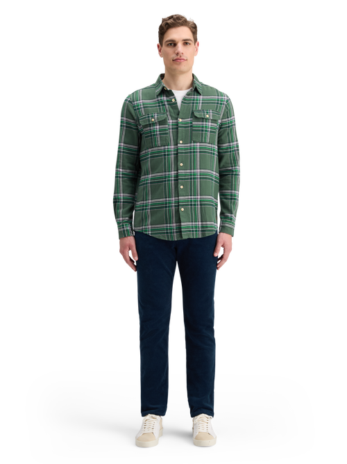 REGULAR FIT MULTICOLOURED FLANNEL CHECK SHIRT