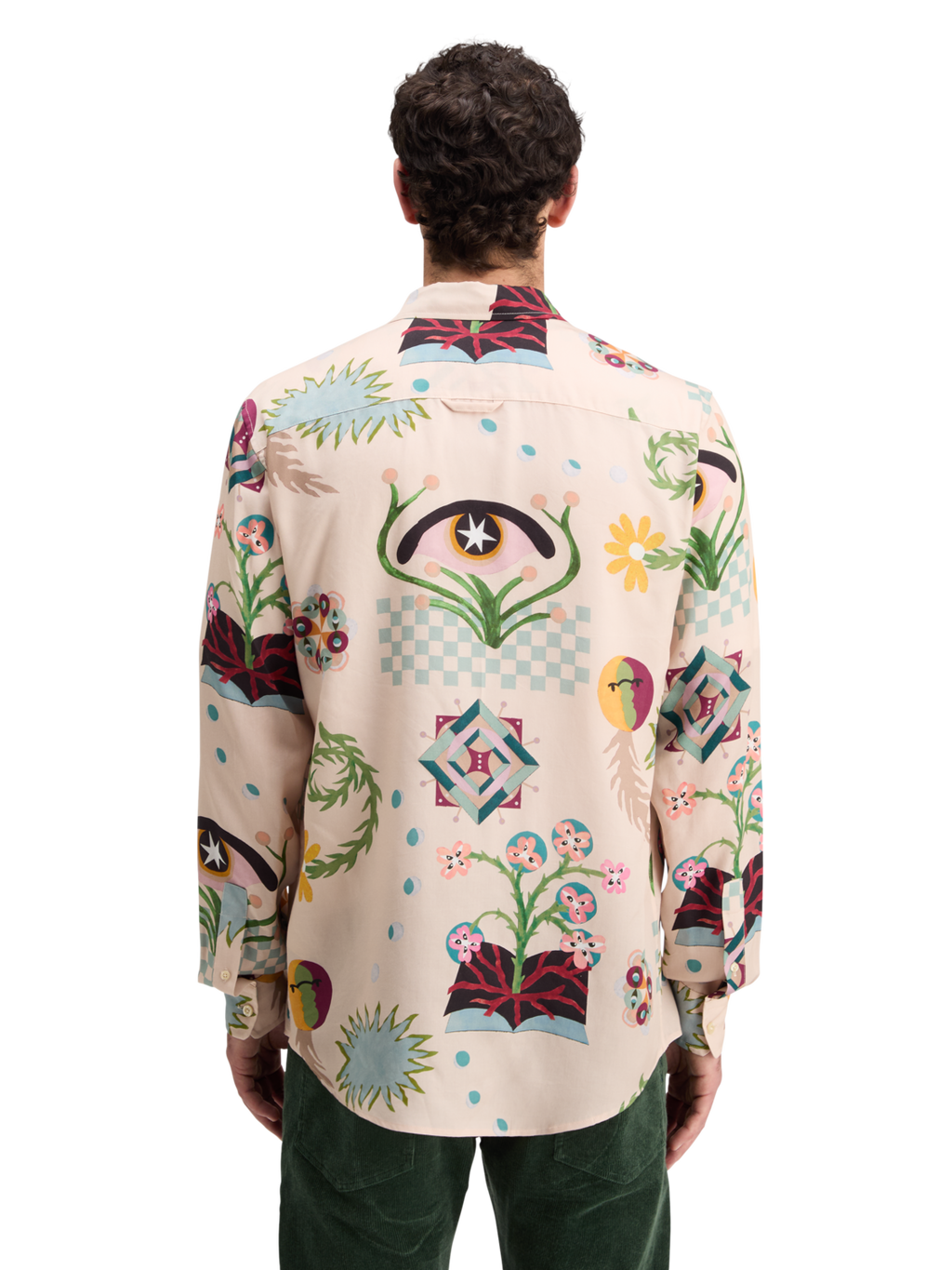 REGULAR FIT MID SHINE AOP SHIRT