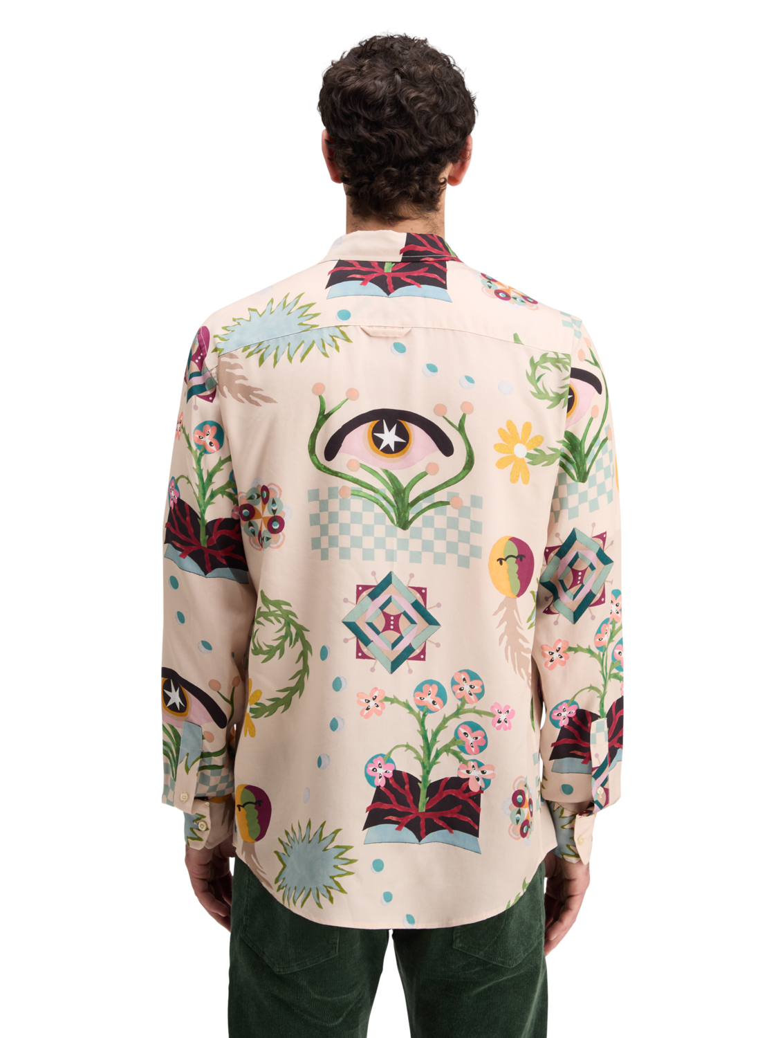 REGULAR FIT MID SHINE AOP SHIRT