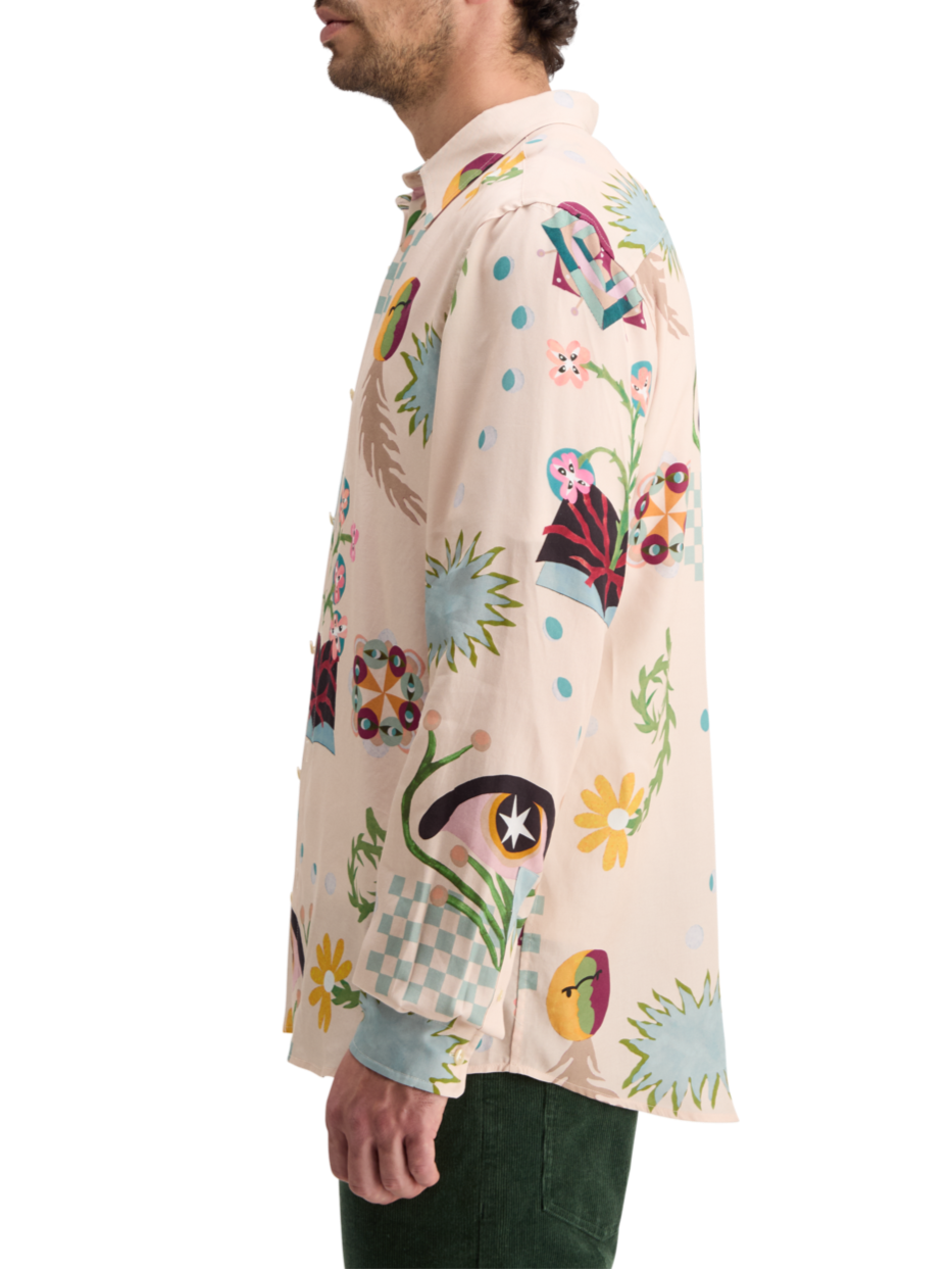 REGULAR FIT MID SHINE AOP SHIRT