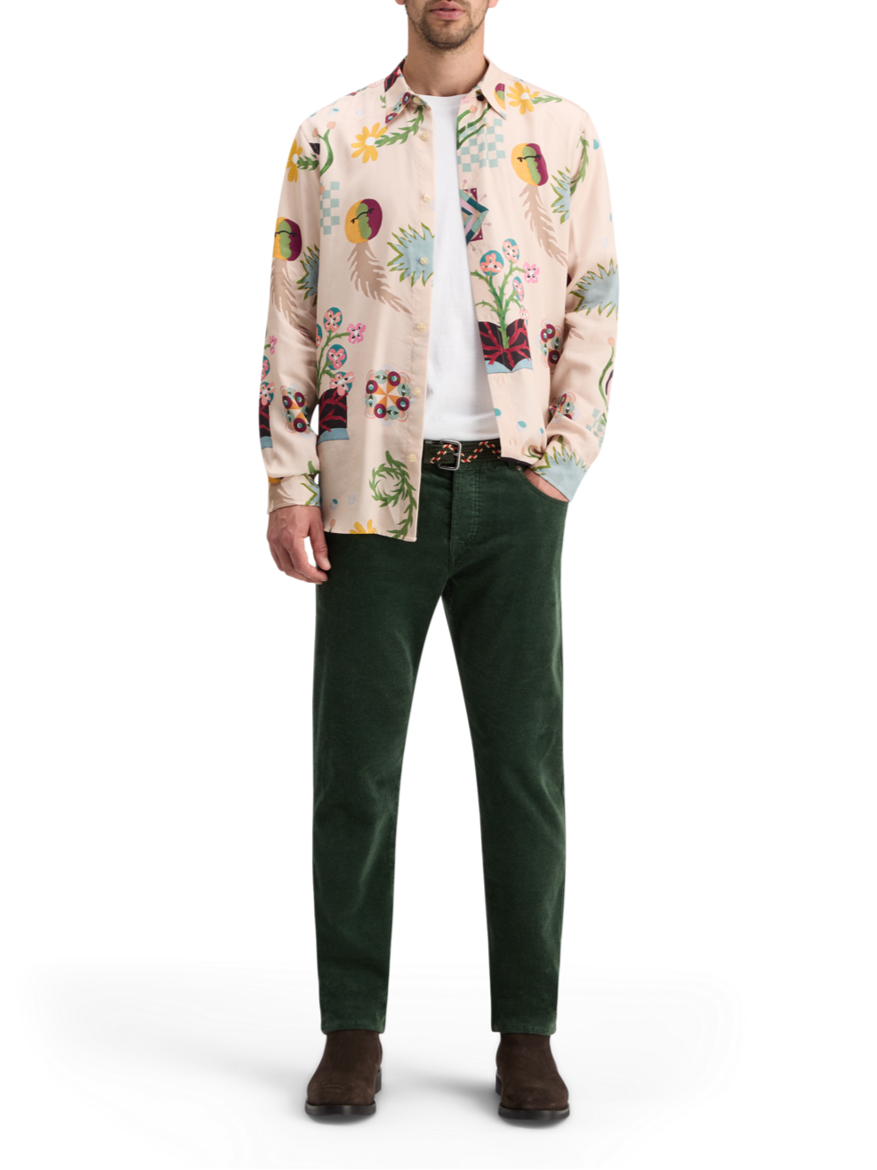REGULAR FIT MID SHINE AOP SHIRT