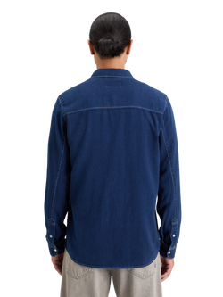 REGULAR FIT PREMIUM INDIGO TWILL WASHED SHIRT