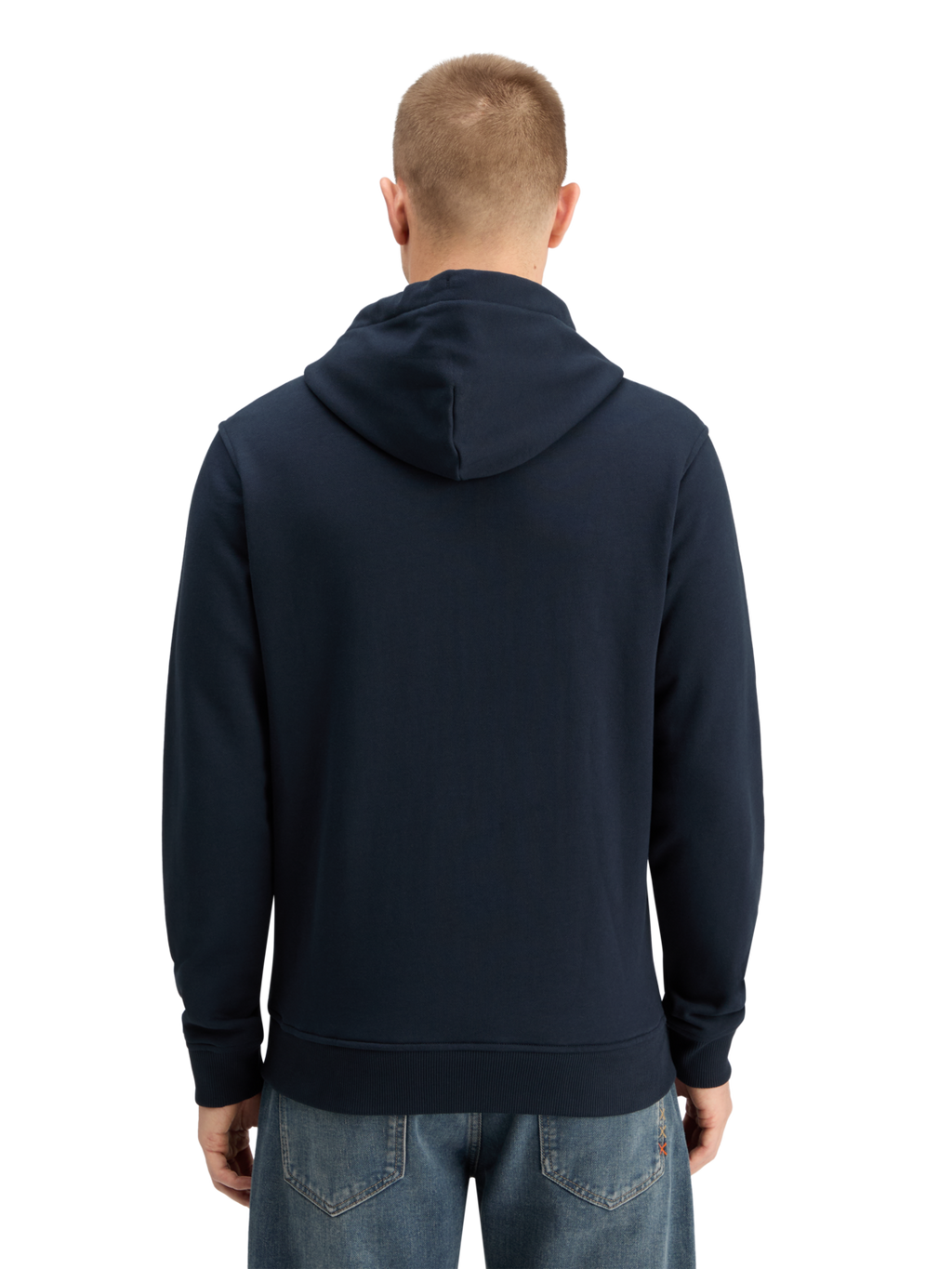 LOGO BADGE ZIP-THROUGH HOODIE