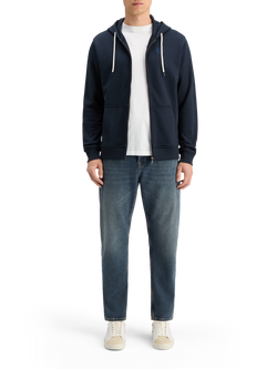 LOGO BADGE ZIP-THROUGH HOODIE