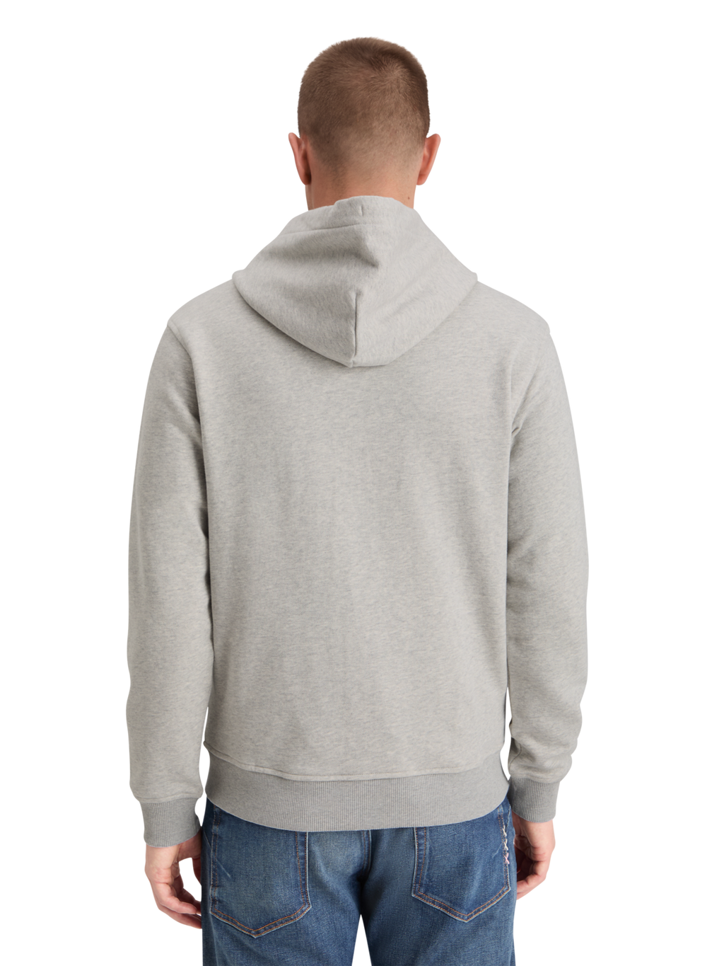 LOGO BADGE ZIP-THROUGH HOODIE