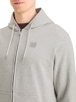 LOGO BADGE ZIP-THROUGH HOODIE