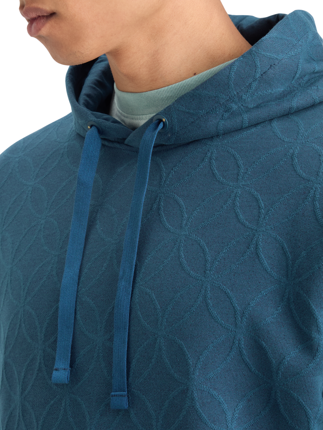 JACQUARD TERRY HOODIE