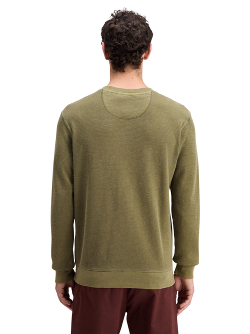 GARMENT DYED STRUCTURED SWEATSHIRT