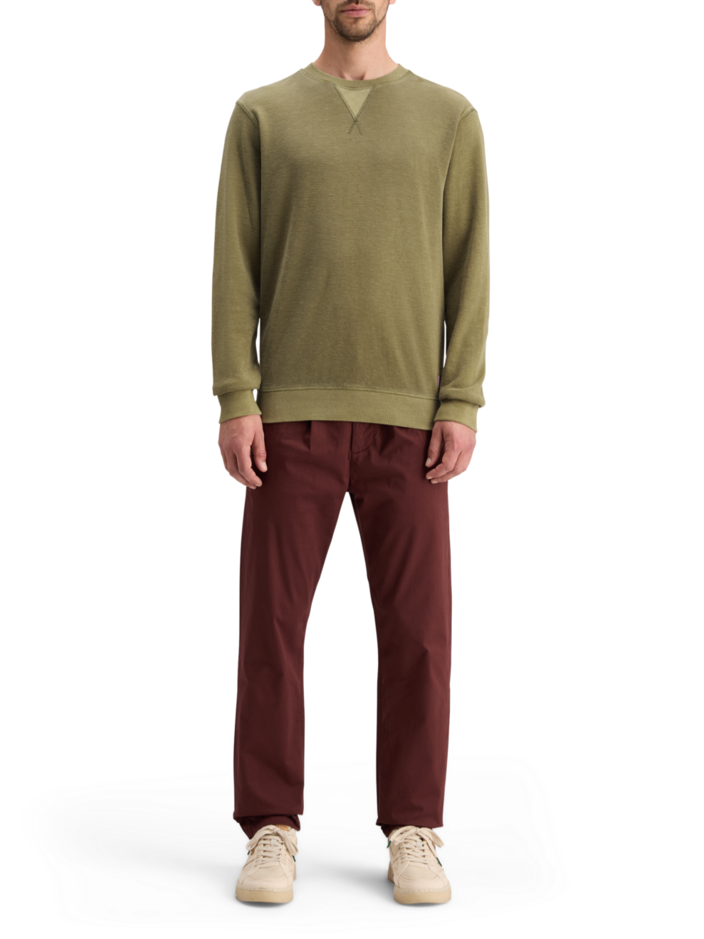 GARMENT DYED STRUCTURED SWEATSHIRT
